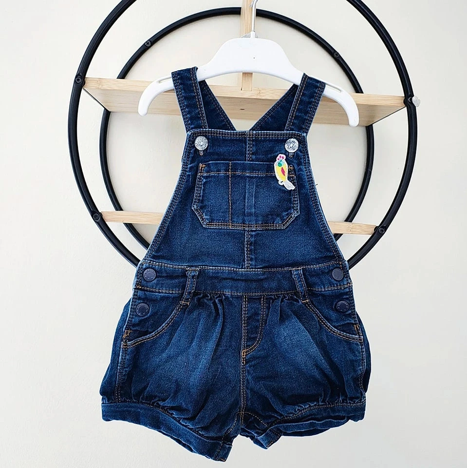 18 mois salopette short en jean catimini